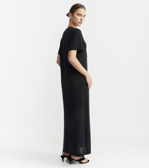 Fine Cashmere Dress - Black