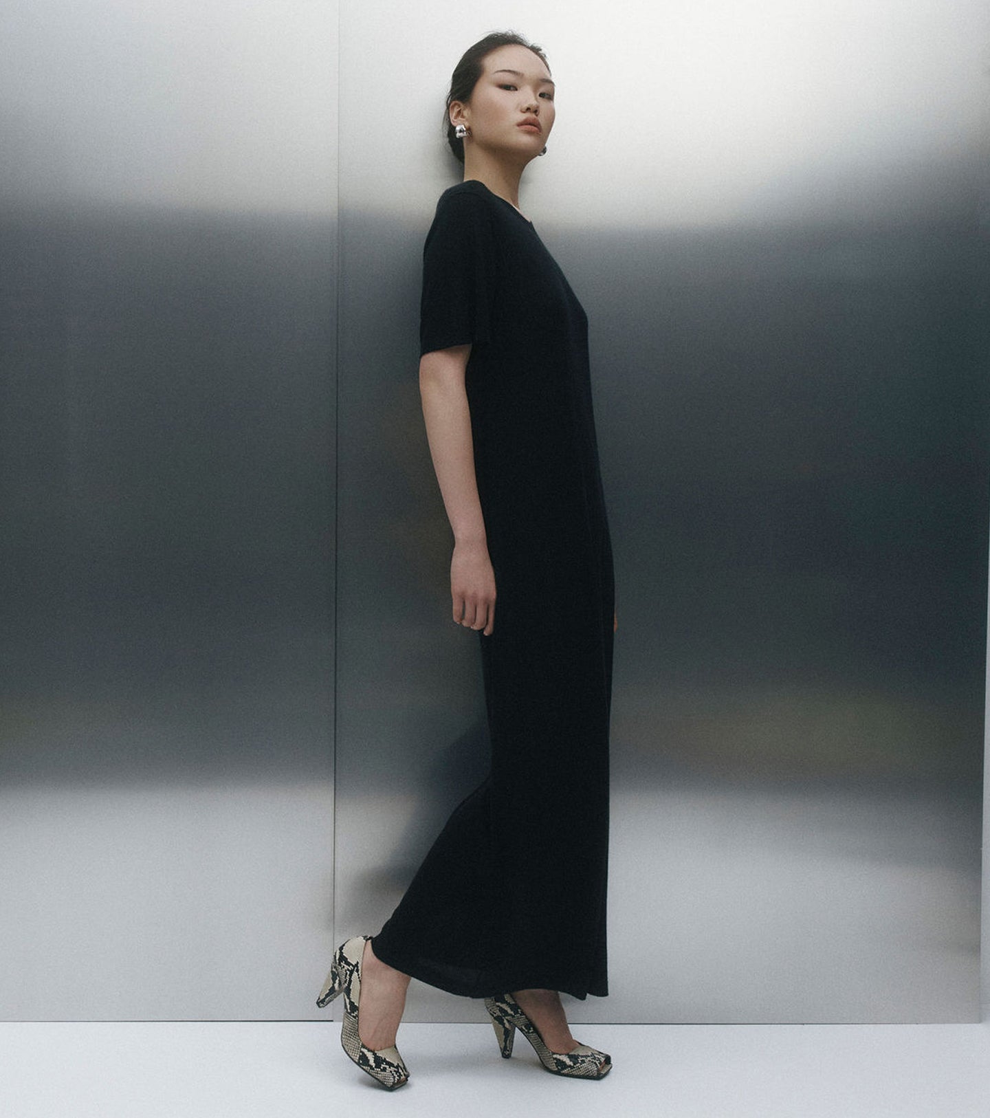 Fine Cashmere Dress - Black