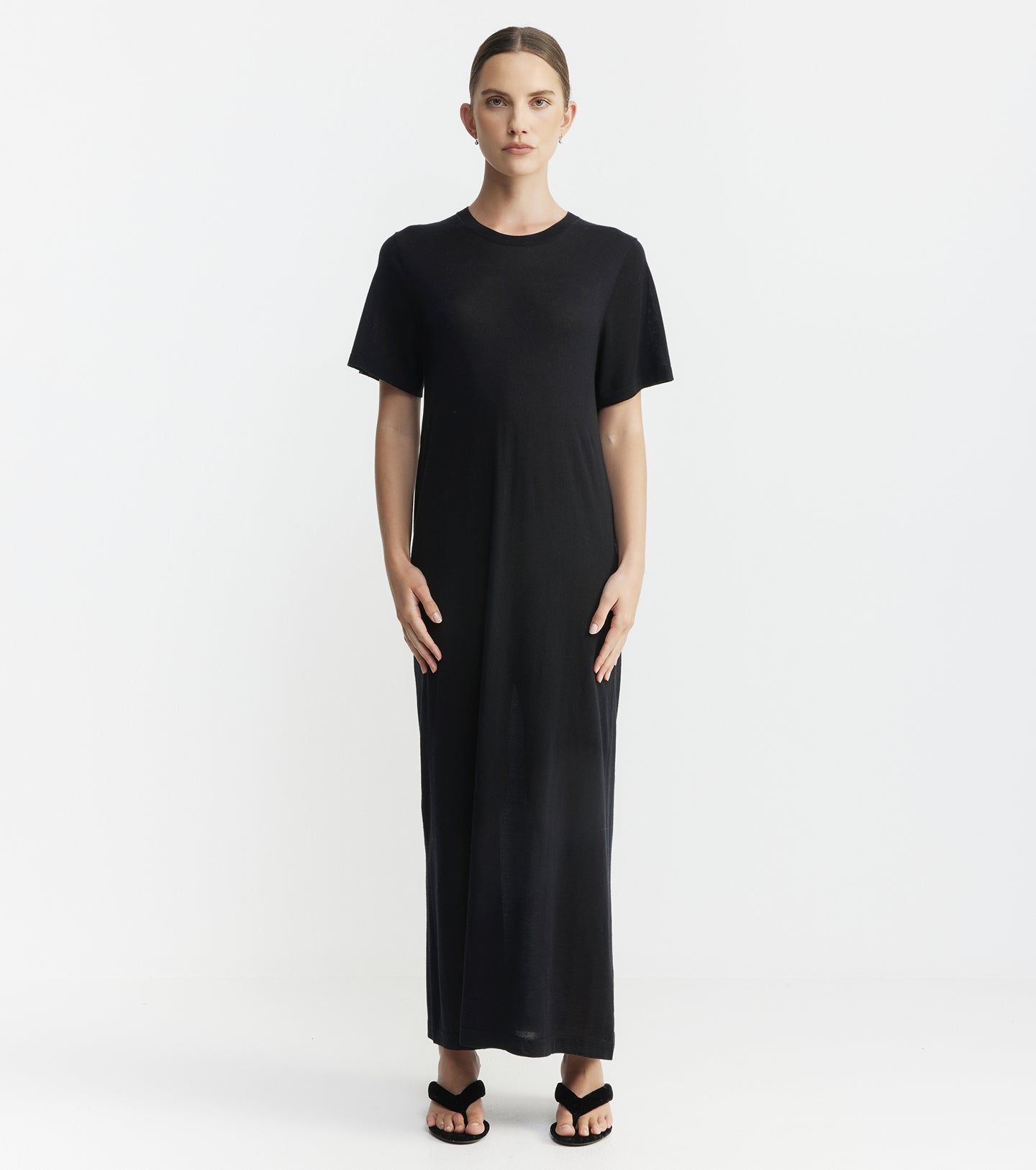 Fine Cashmere Dress - Black