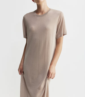 Fine Cashmere Dress - Taupe