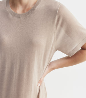 Fine Cashmere Dress - Taupe