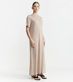 Fine Cashmere Dress - Taupe
