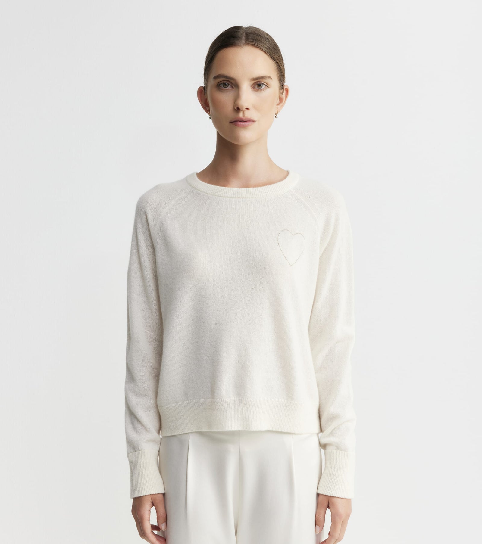 Cashmere Holiday Sweater - Cream