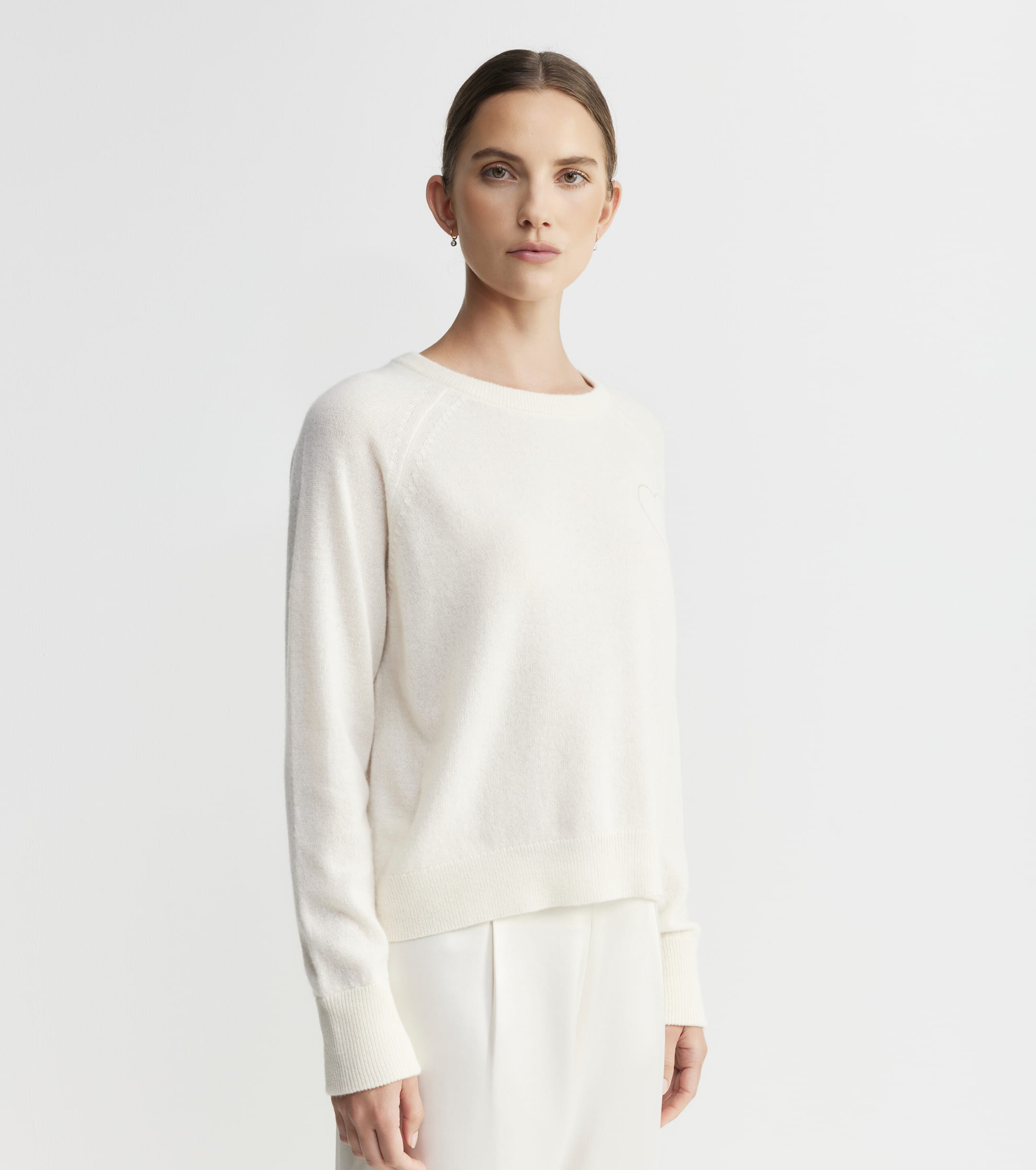 Cashmere Holiday Sweater - Cream