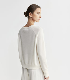 Cashmere Holiday Sweater - Cream