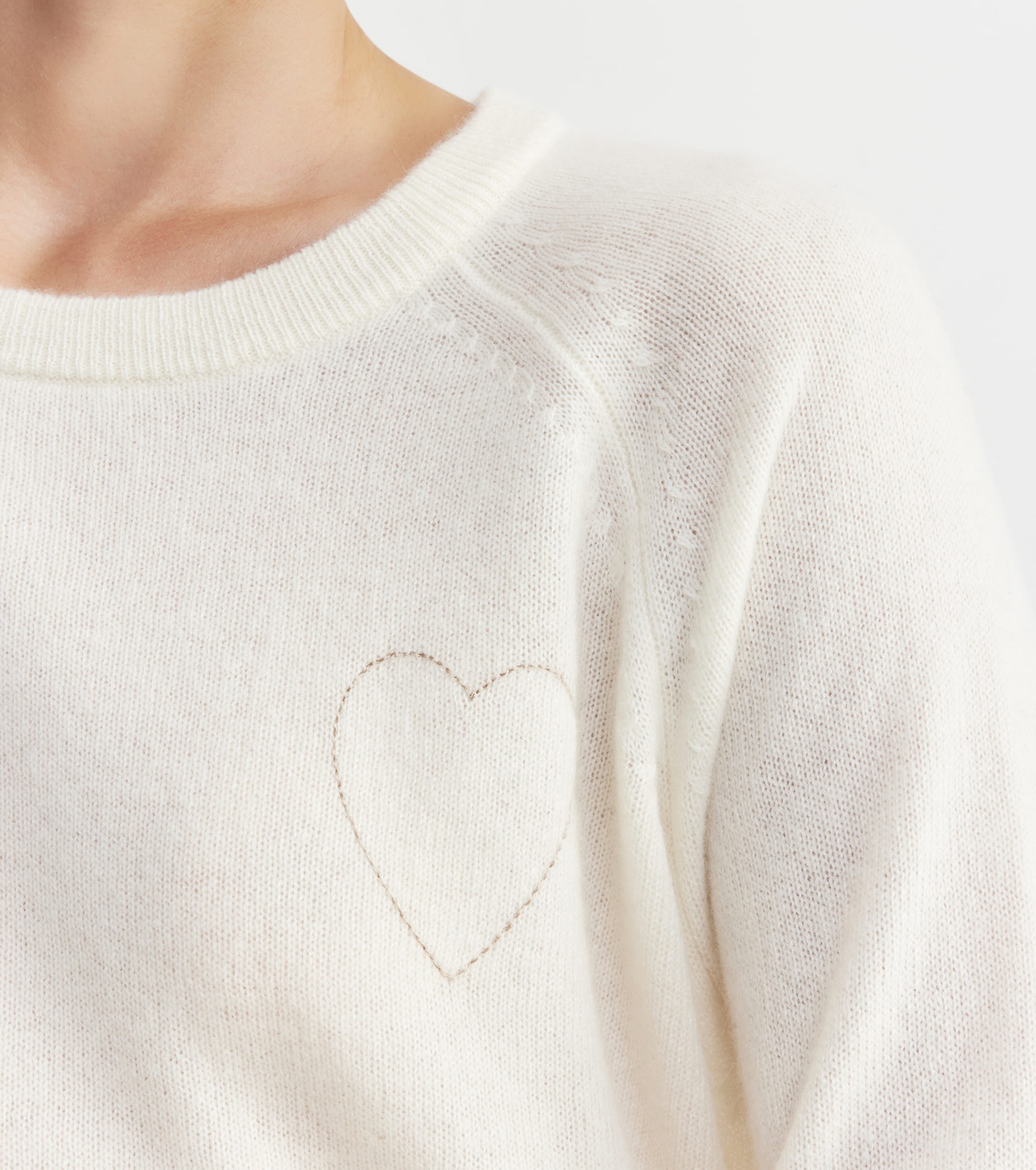 Cashmere Holiday Sweater - Cream