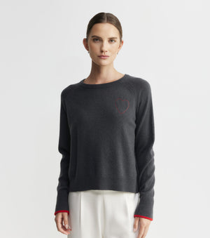 Cashmere Holiday Sweater - Steel
