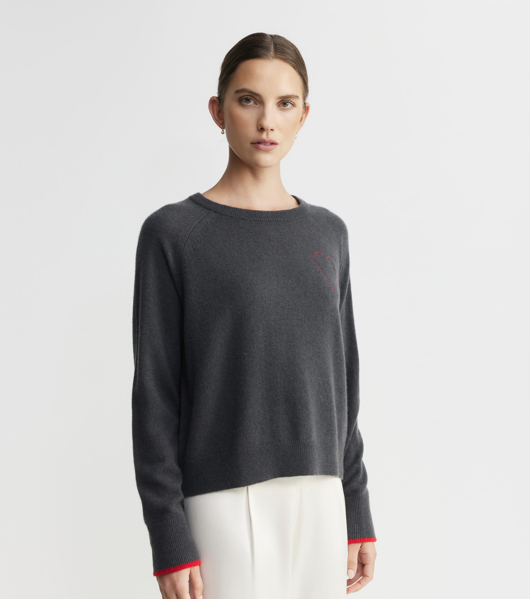 Cashmere Holiday Sweater - Steel