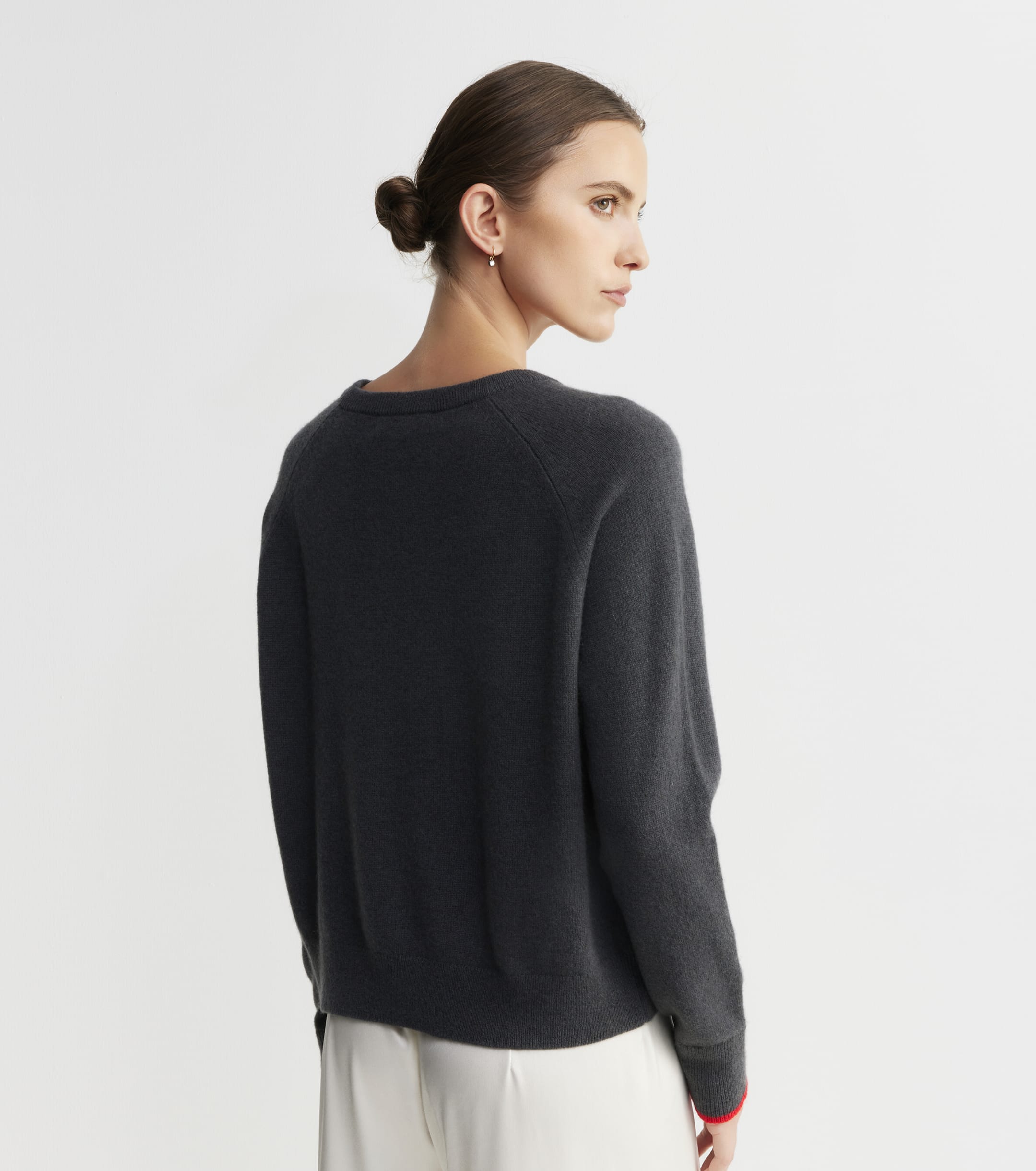 Cashmere Holiday Sweater - Steel