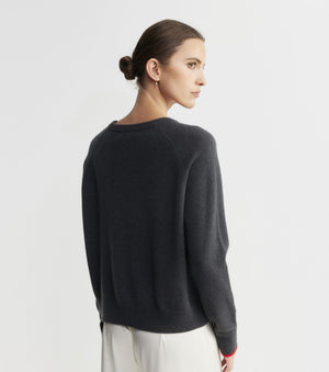 Cashmere Holiday Sweater - Steel