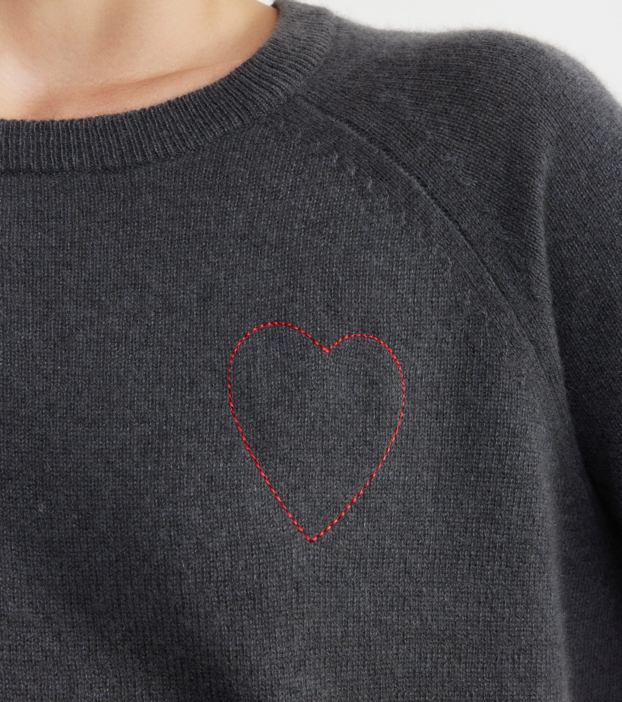 Cashmere Holiday Sweater - Steel