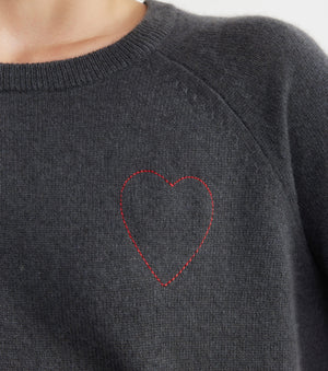 Cashmere Holiday Sweater - Steel