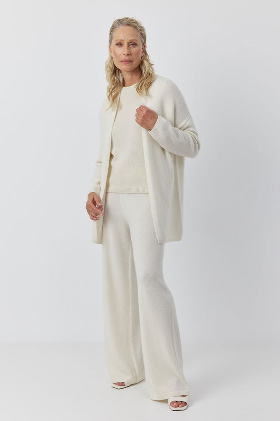 Luxe Cashmere Cardigan - Cream