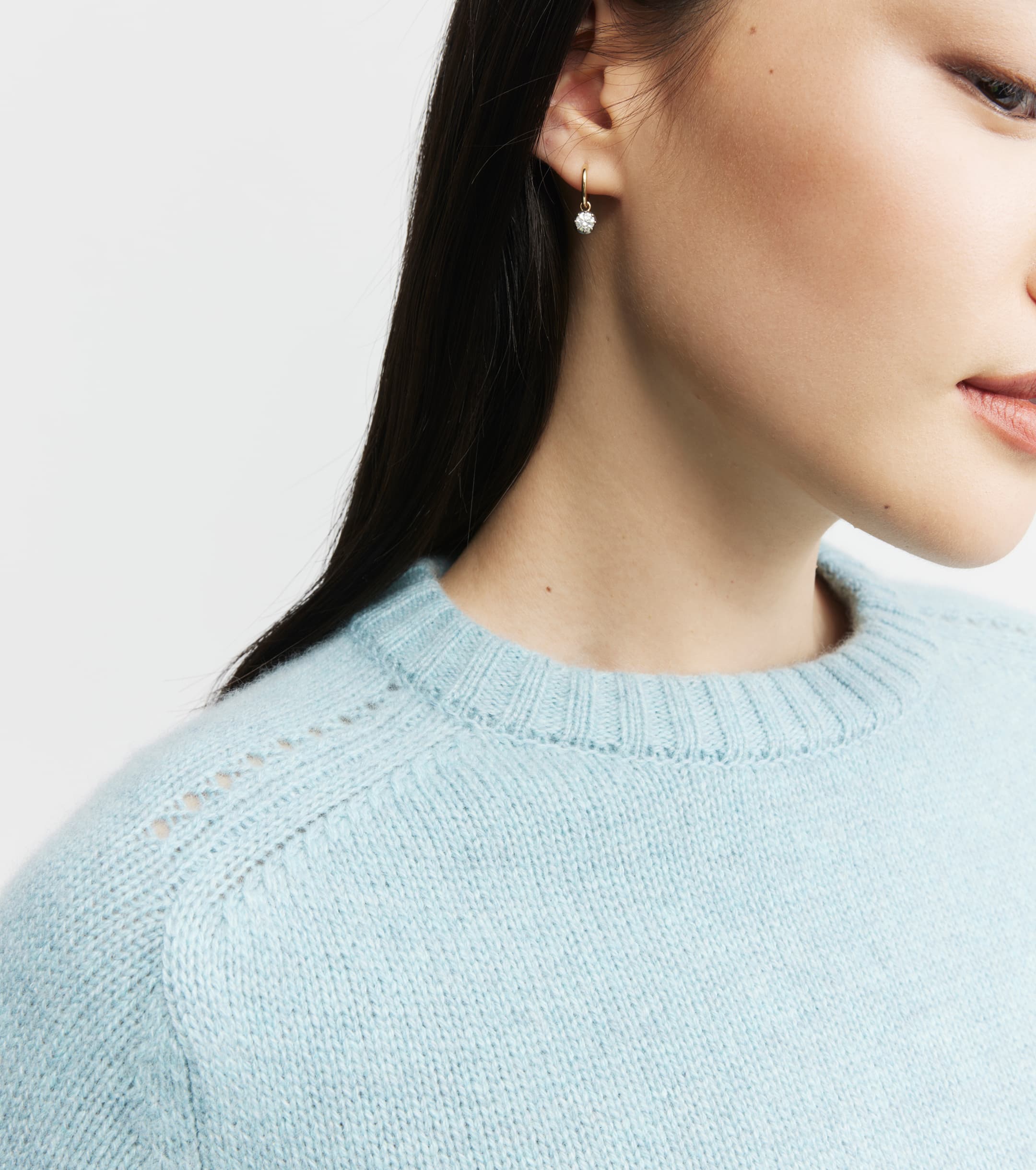 Luxe Cashmere Crewneck - Seafoam