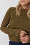 Luxe Cashmere  Cropped Crew