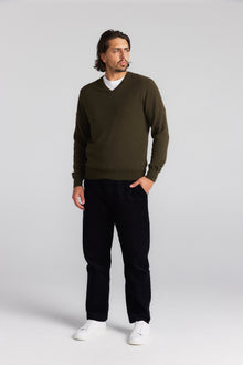  Mens Essential Cashmere V Sweater