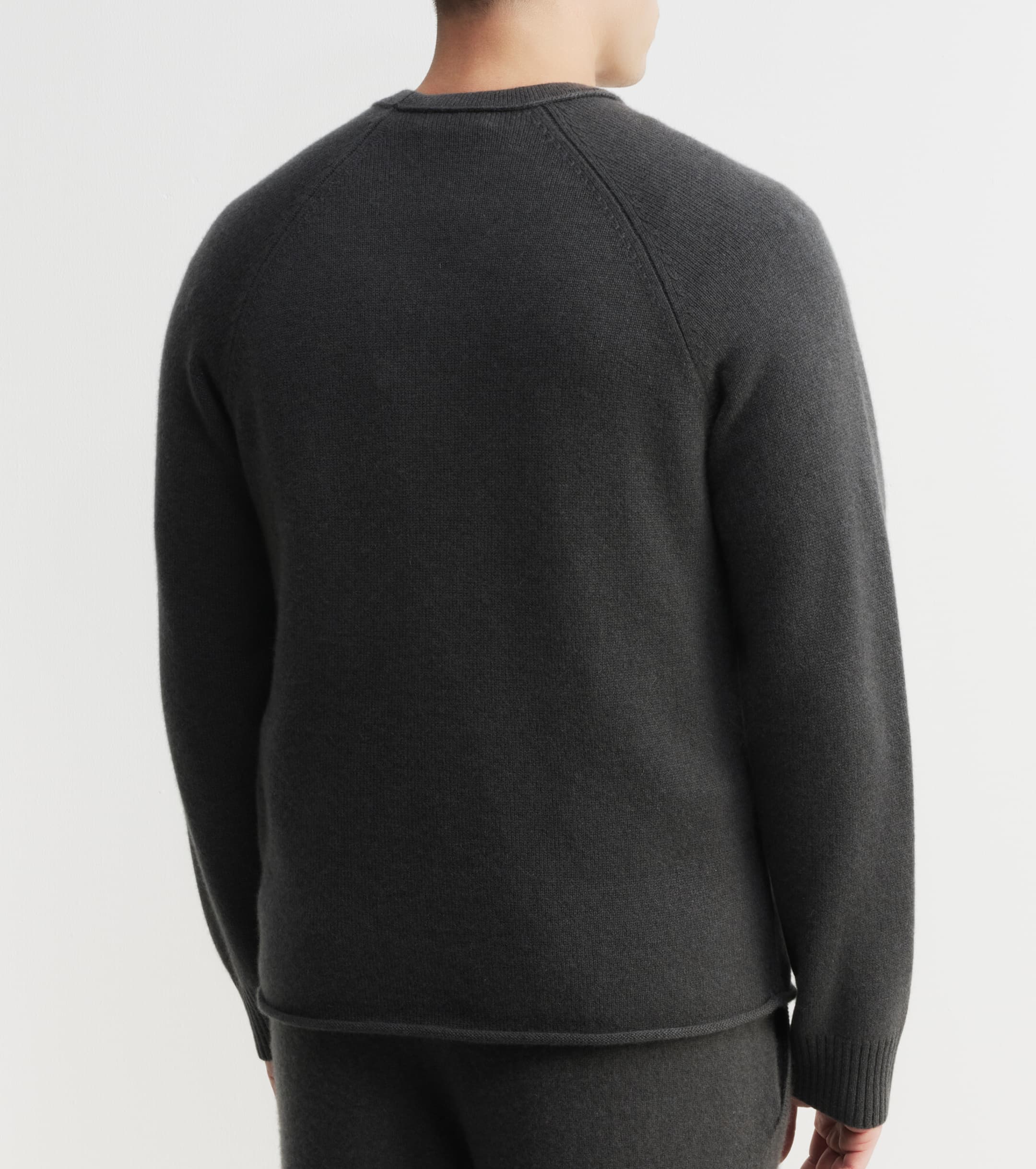 Mens Cloud Cashmere Sweatshirt - Steel