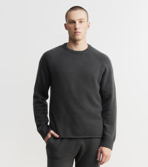 Mens Cloud Cashmere Sweatshirt - Steel