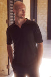 Miles Mens Polo Shirt - Black