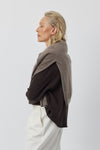 Cashmere Featherweight Oversize Crew - Chocolate