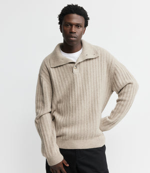 Cashmere Chunky Polo - Birch
