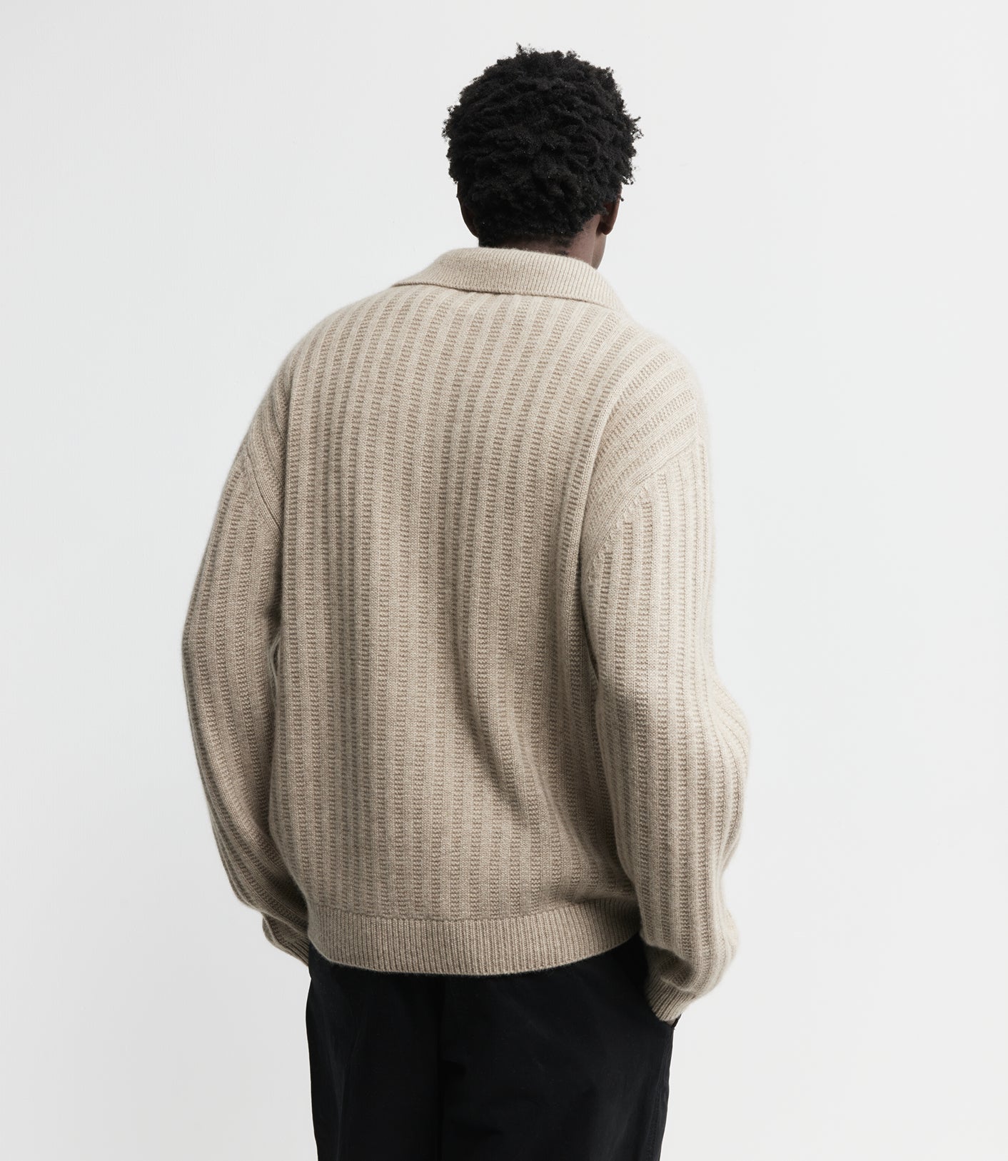 Cashmere Chunky Polo - Birch