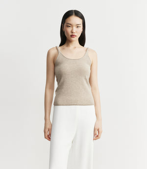 Cashmere Scoop Tank - Birch