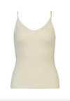 Cashmere V Neck Camisole - Cream