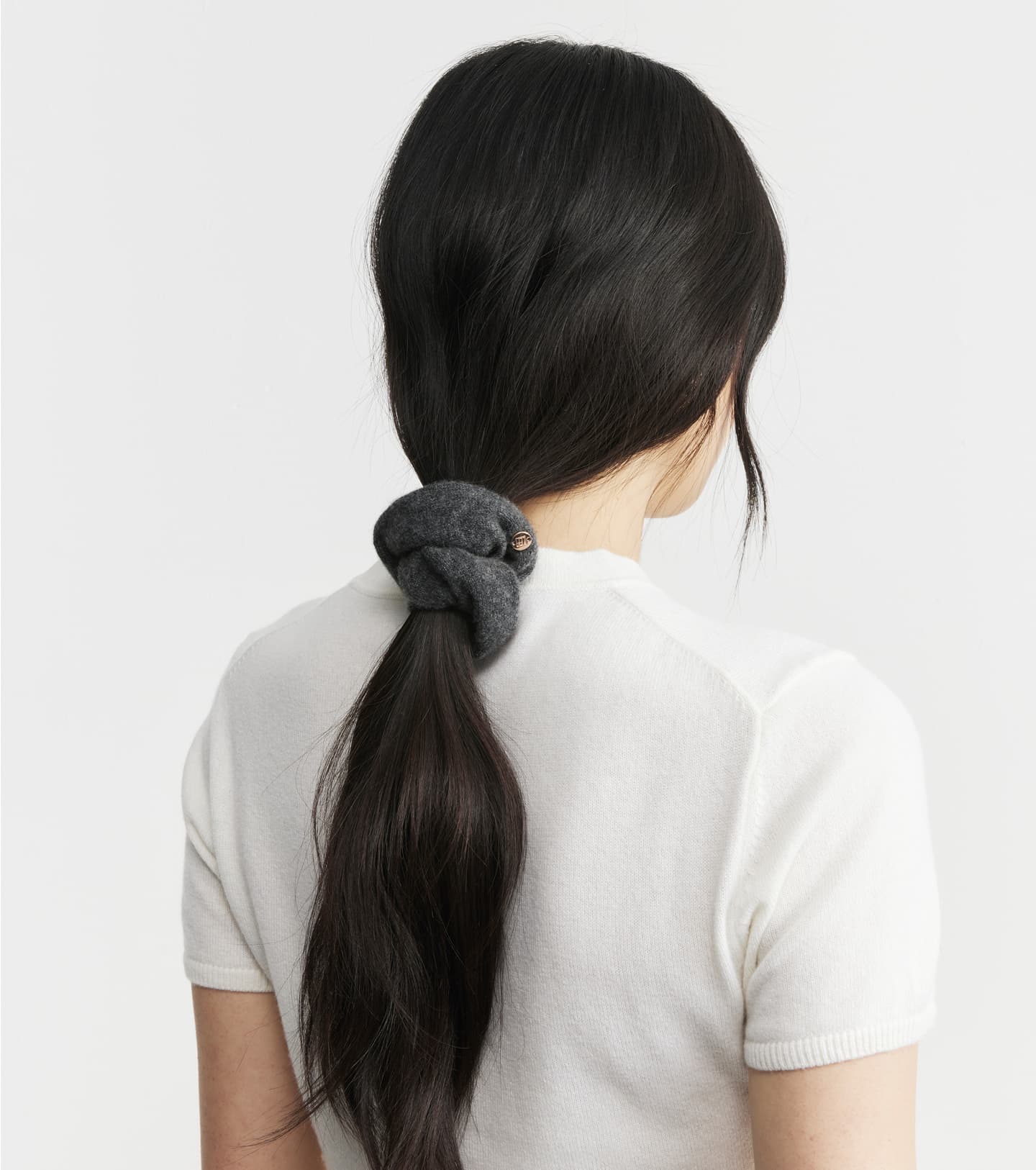 Cashmere Scrunchie - Graphite