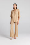 Cashmere Silk Shirt - Camel