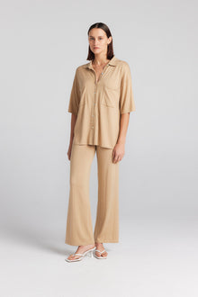  Cashmere Silk Shirt - Camel