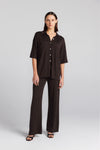 Cashmere Silk Shirt - Chocolate