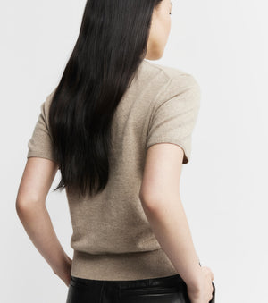 Cashmere Slim Fit Tee - Birch