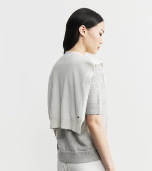 Cashmere Sweater Scarf - White
