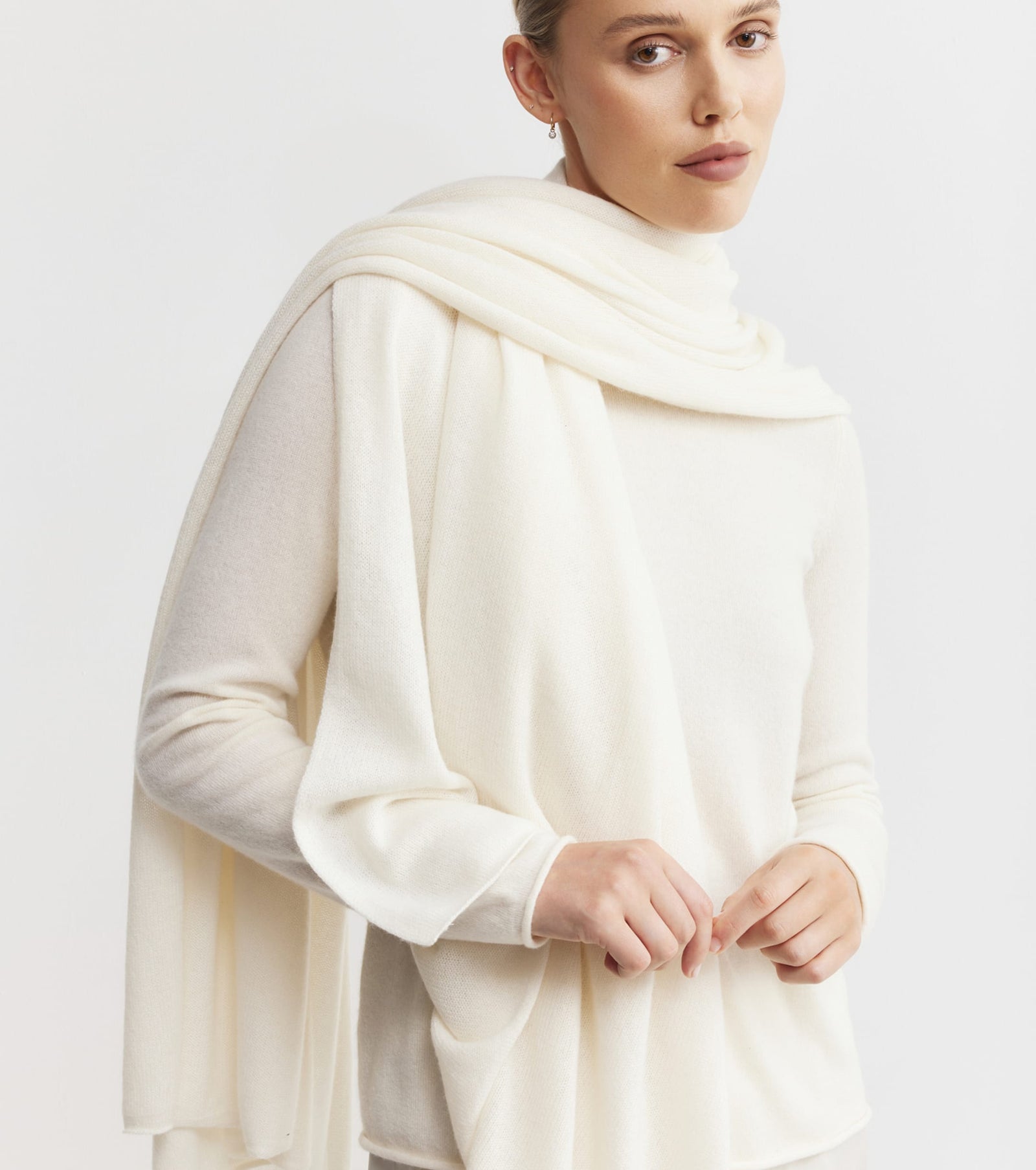Cashmere Travel Wrap - Cream