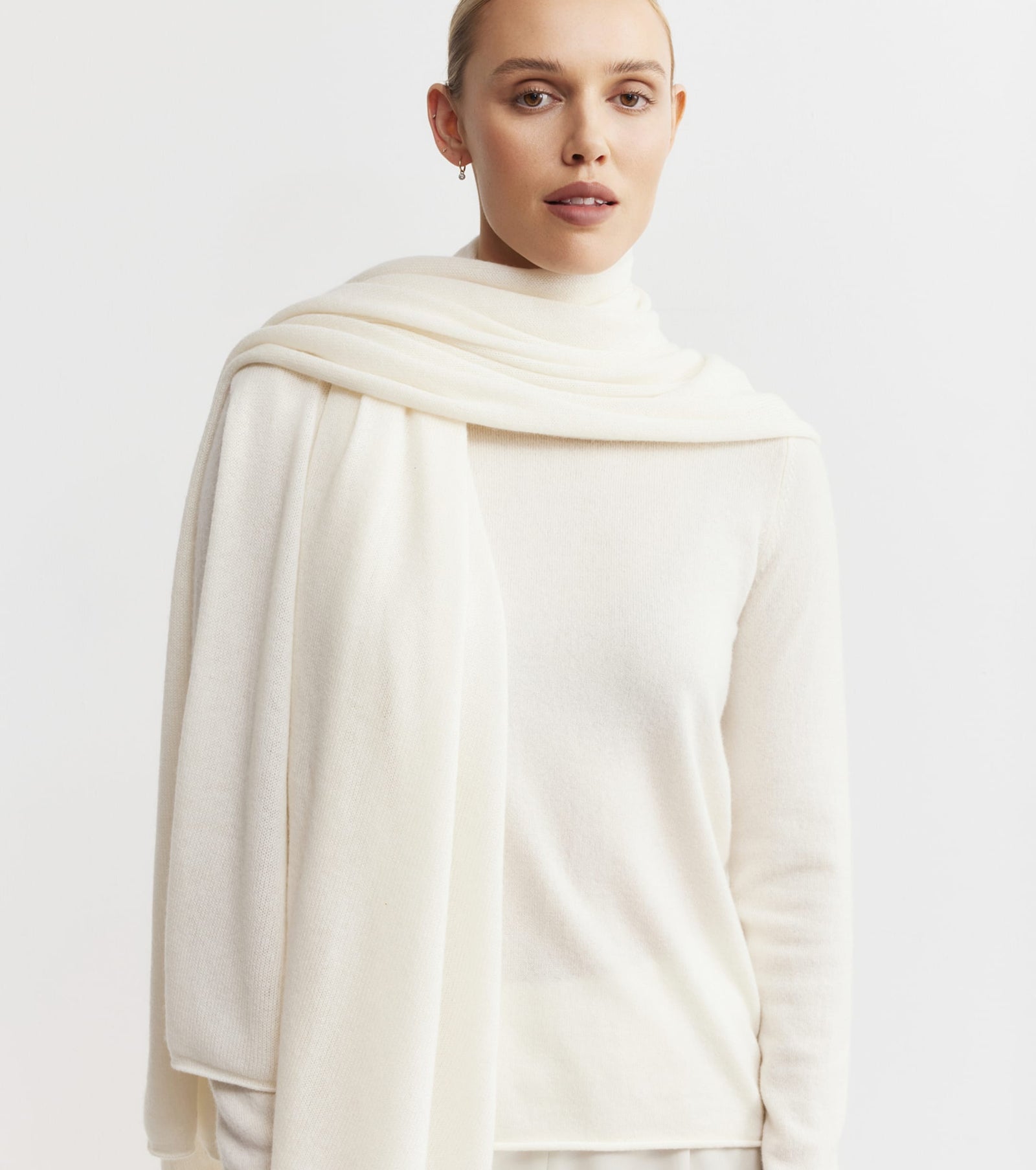 Cashmere Travel Wrap - Cream