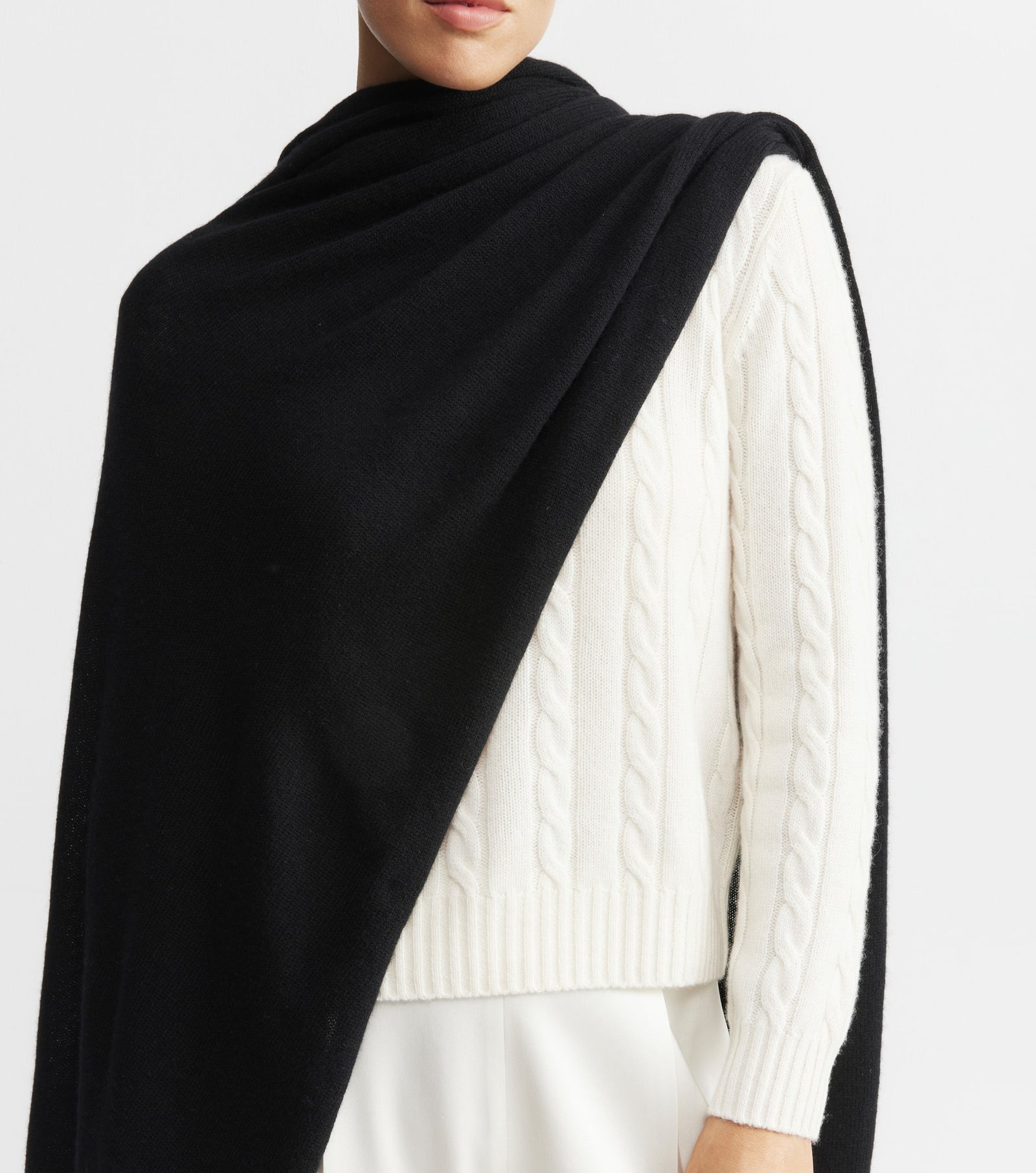 Cashmere Travel Wrap - Black