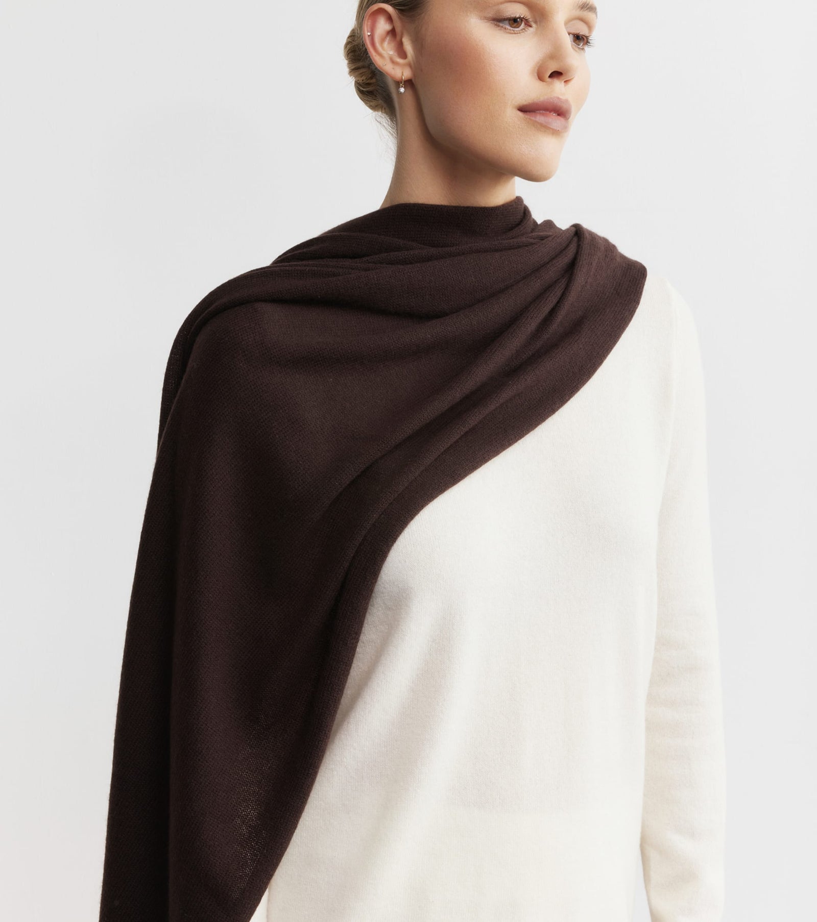 Cashmere Travel Wrap - Cacao