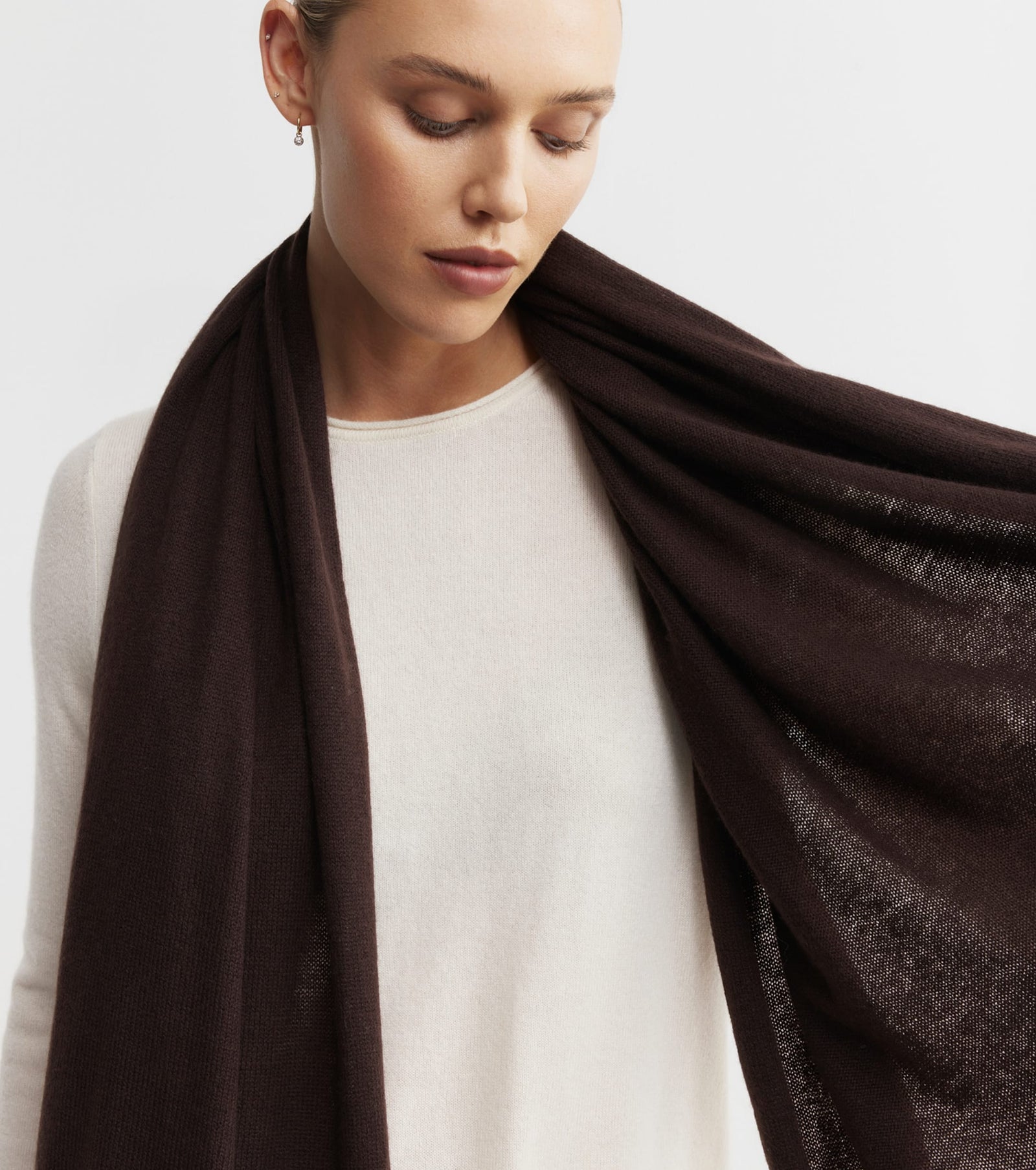 Cashmere Travel Wrap - Cacao