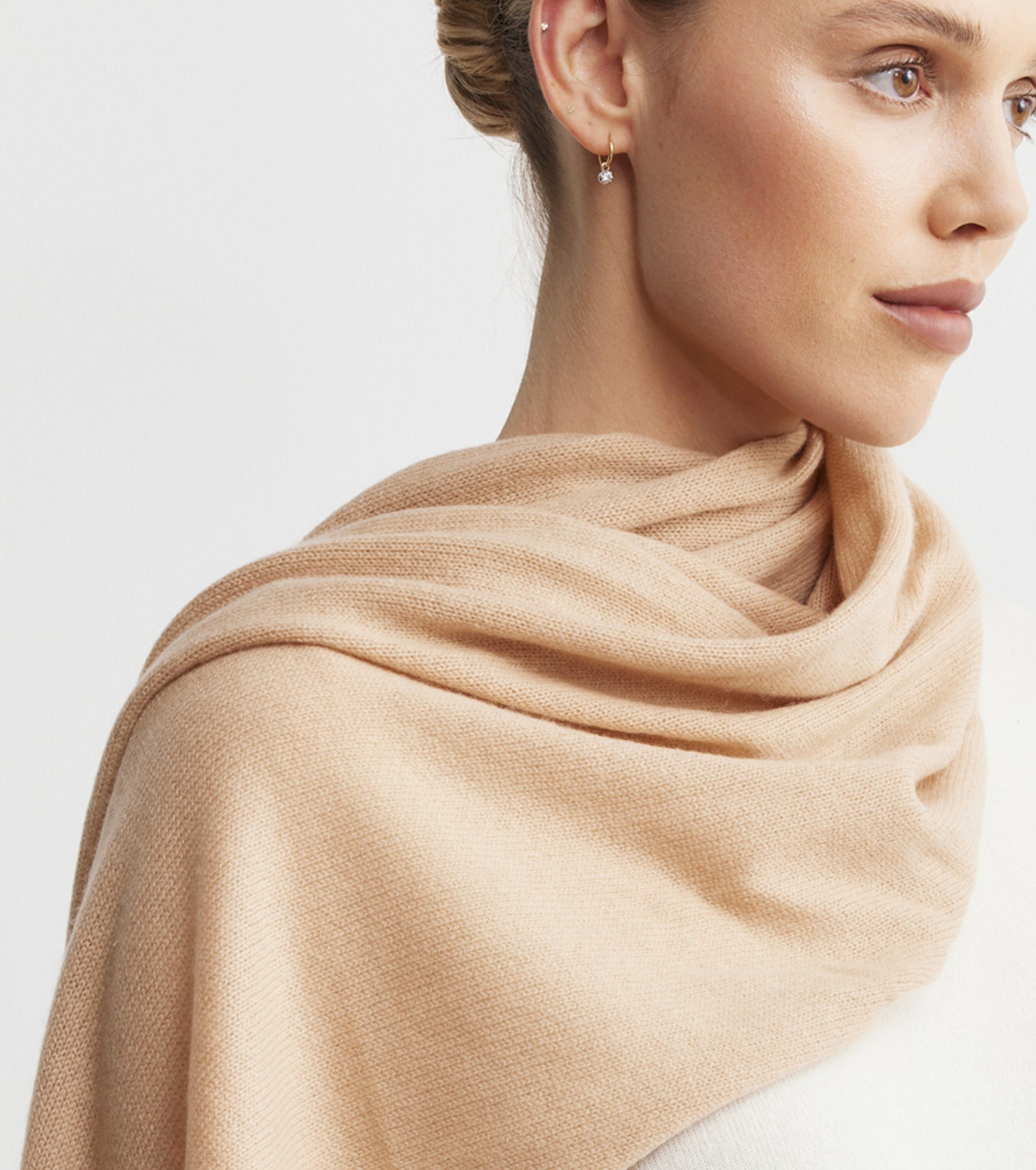 Cashmere Travel Wrap - Camel