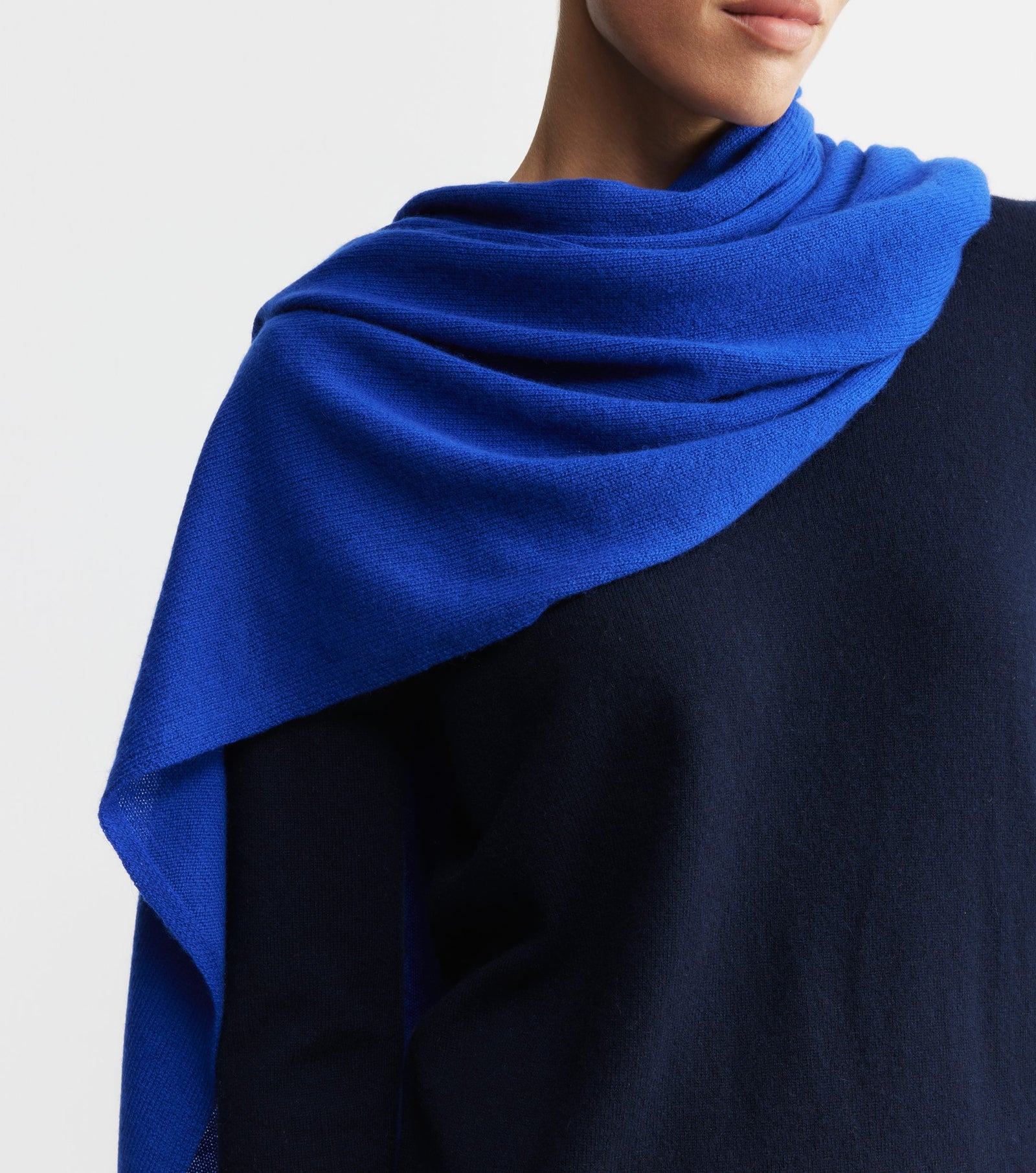 Cashmere Travel Wrap - Cobalt