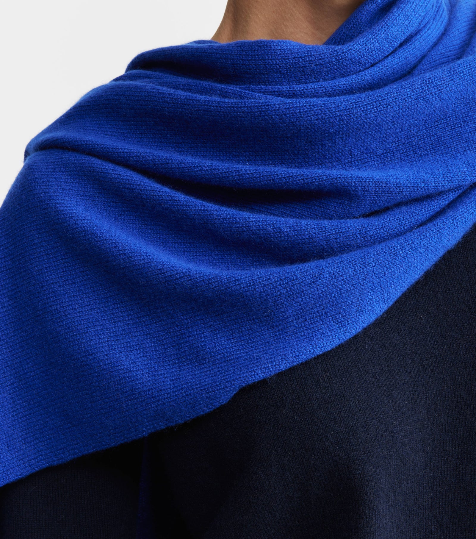Cashmere Travel Wrap - Cobalt