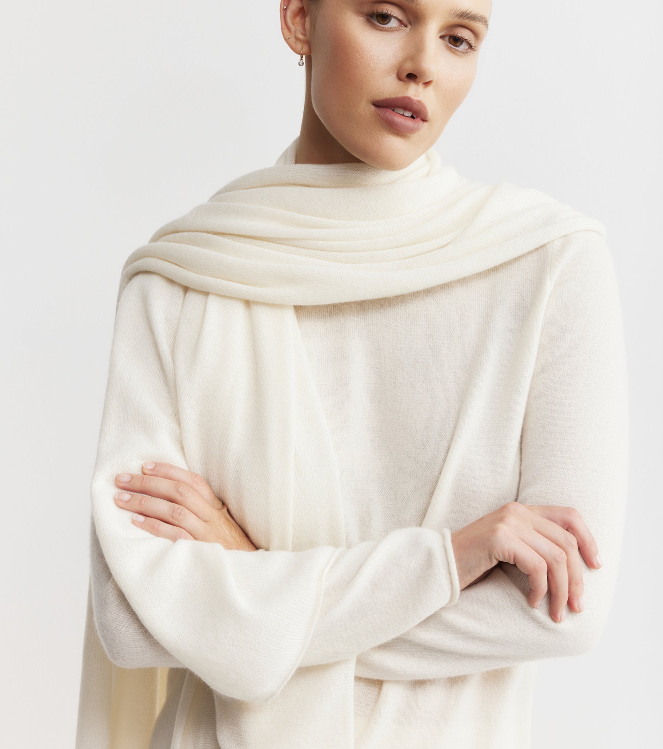 Cashmere Travel Wrap - Cream