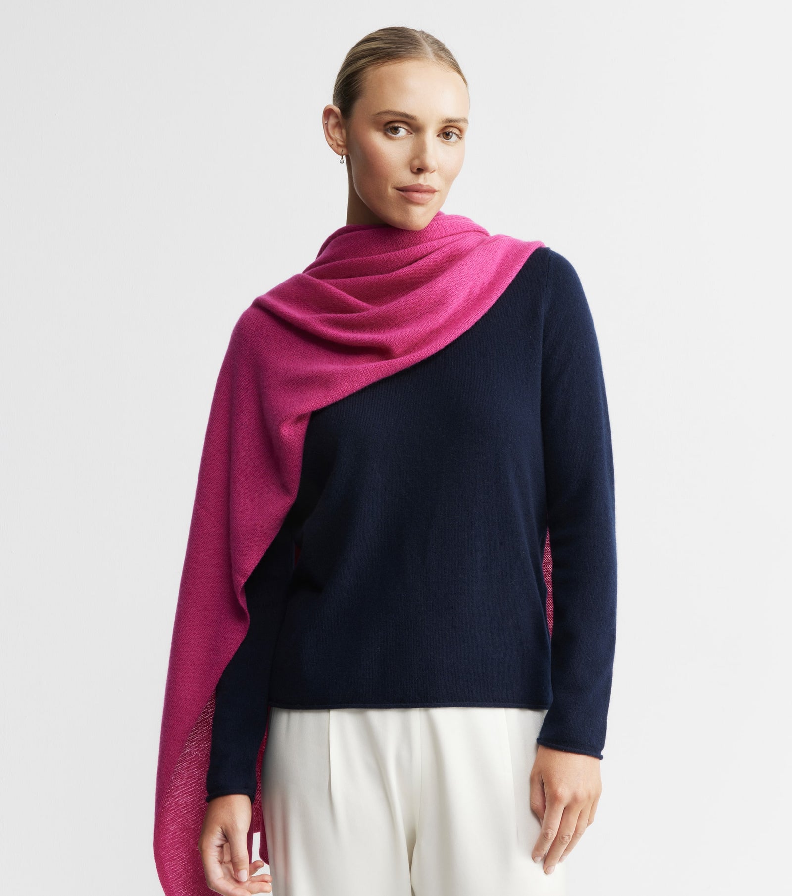 Cashmere Travel Wrap - Crimson