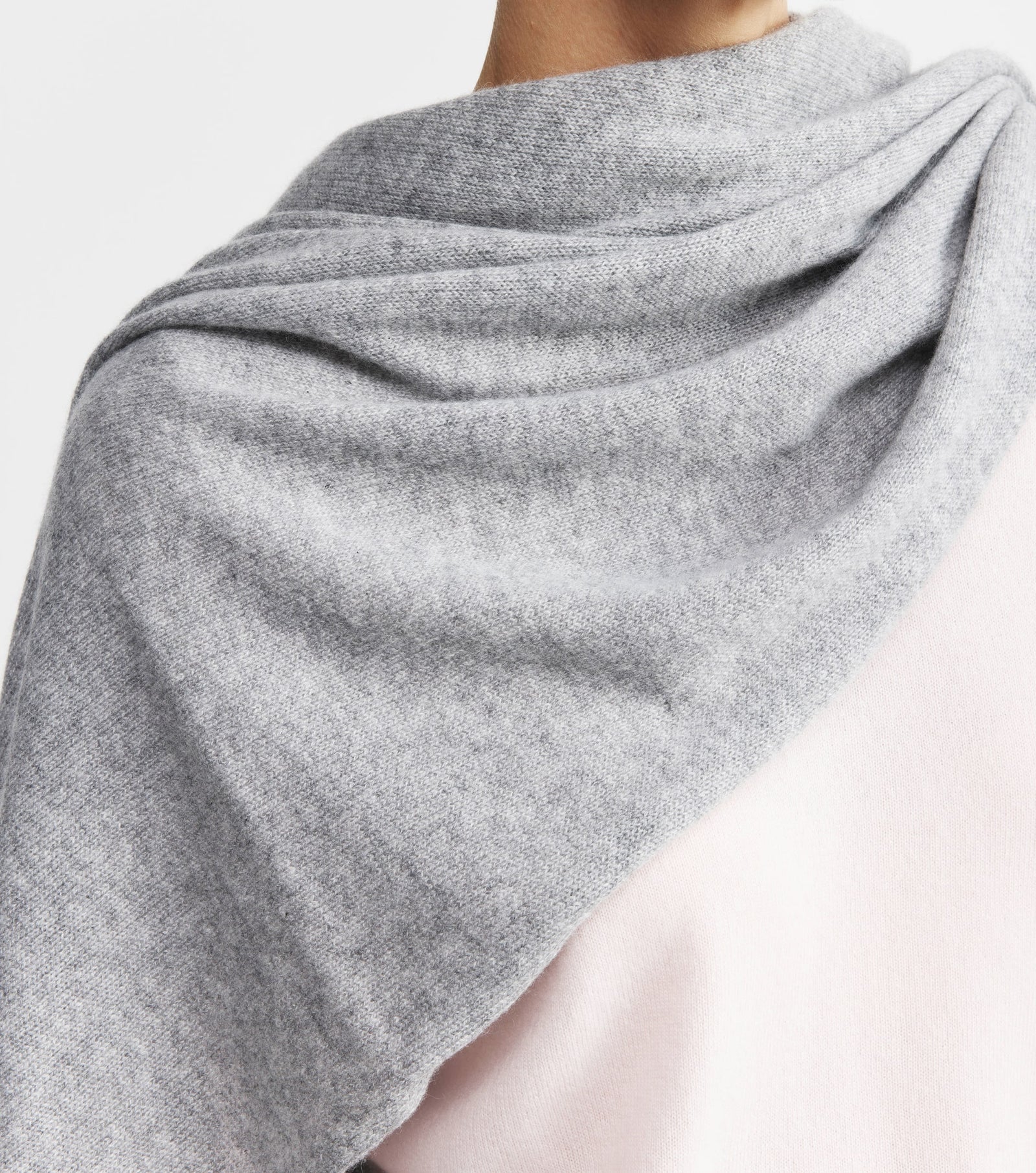 Cashmere Travel Wrap - Dark Grey Melange