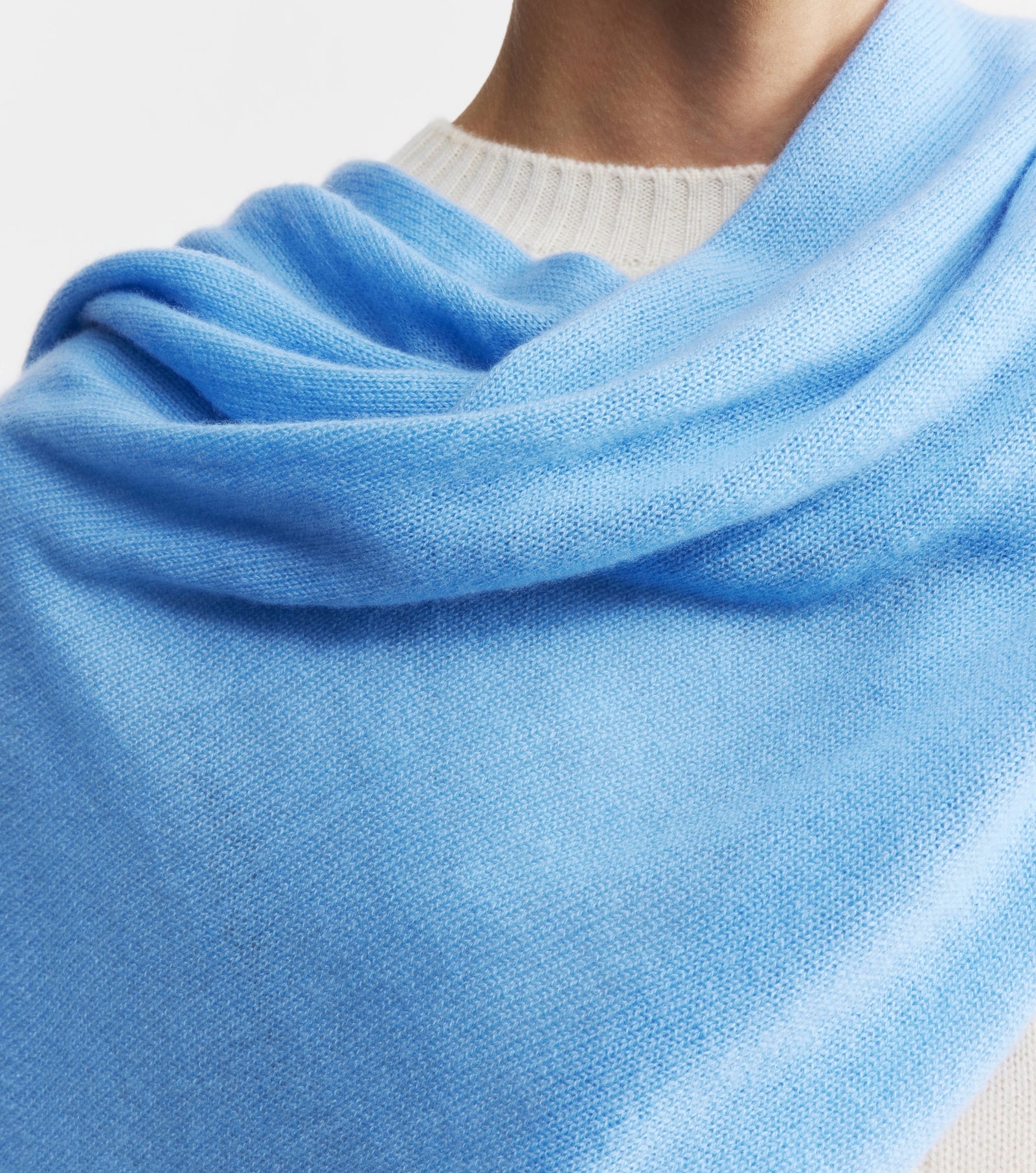 Cashmere Travel Wrap - Ibiza Blue