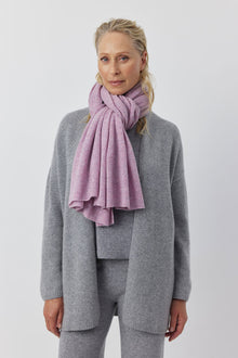  Cashmere Travel Wrap & Bag - Lilac Melange