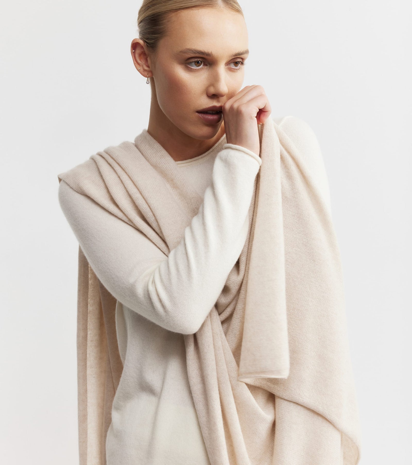 Cashmere Travel Wrap - Sand