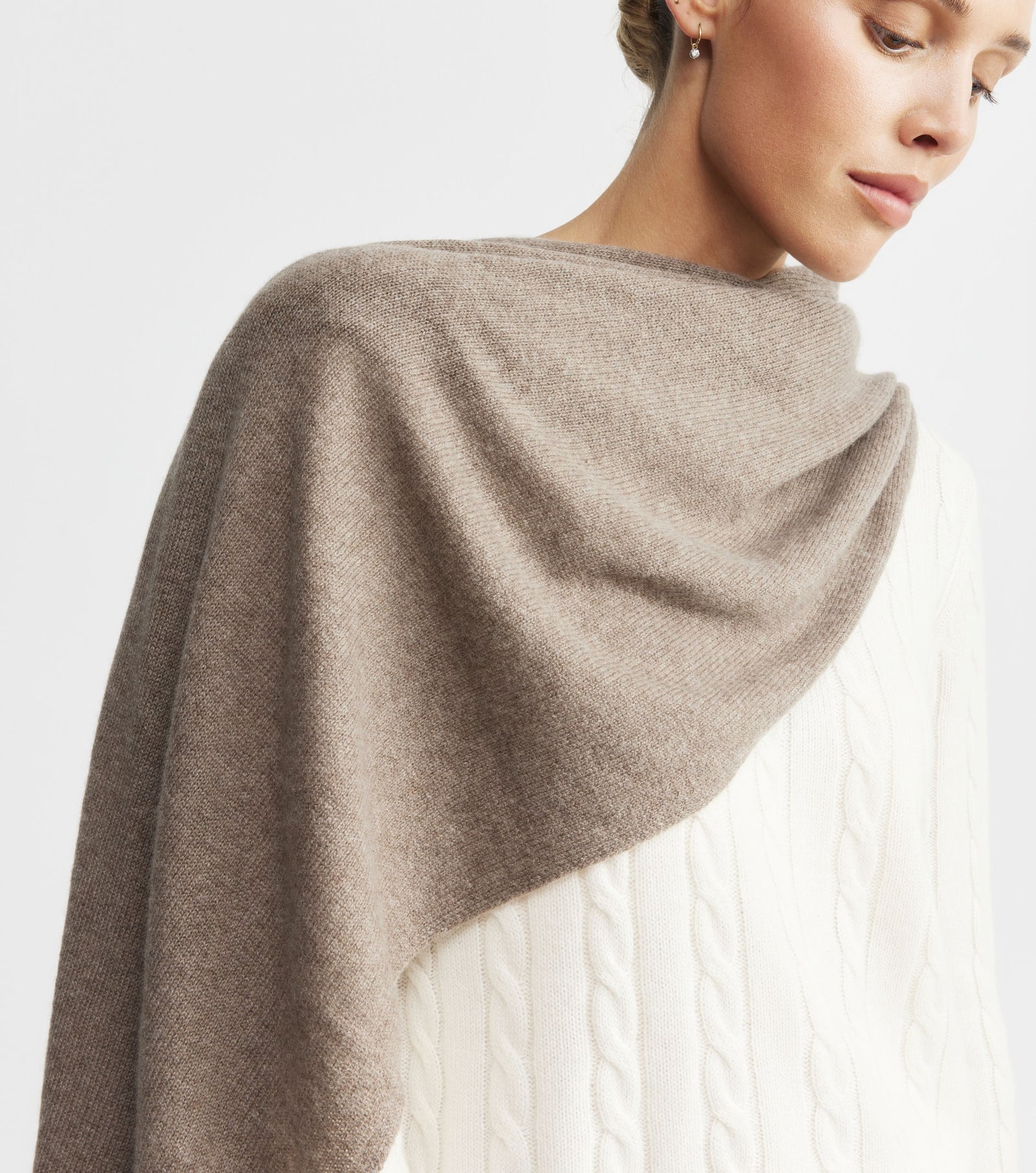 Cashmere Travel Wrap - Walnut