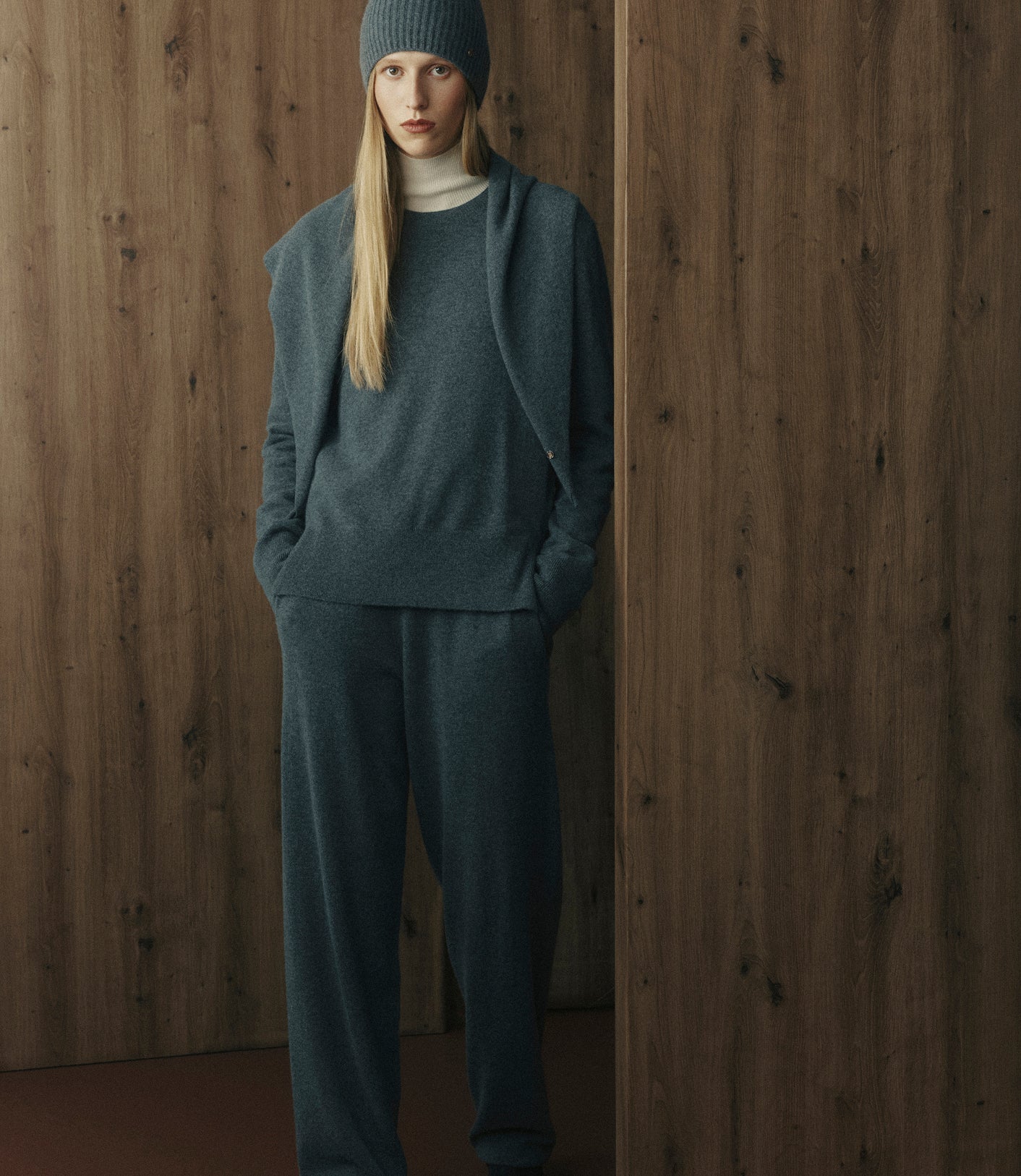 Baby Cashmere Trouser - Graphite
